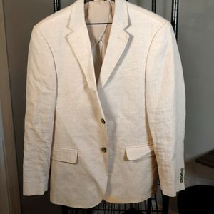 Tan linen jacket from Macy's size medium